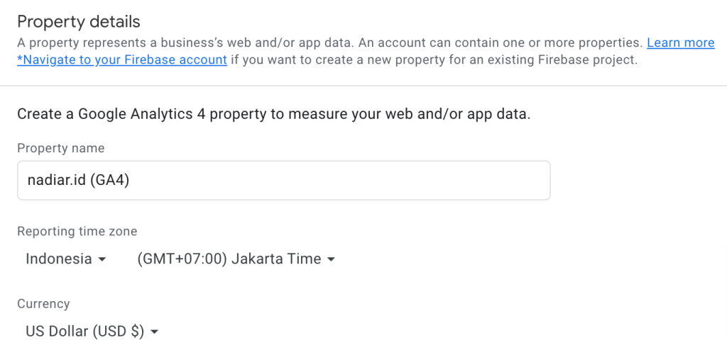 Setup timezone dan currency