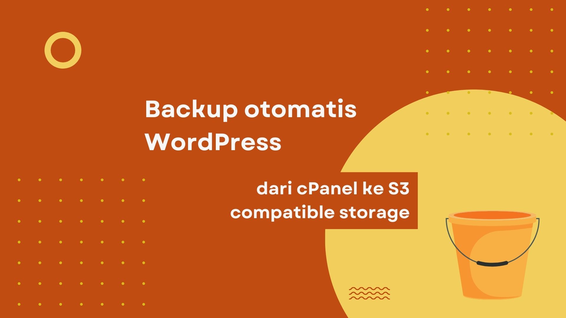Backup otomatis WordPress ke S3 bucket